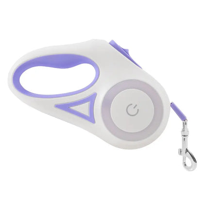 Pawzseek LED Retractable Dog Leash for Night Walking,Walking Your Dog at Night Feels Different with This,This Glowing Dog Leash Is a Game Changer